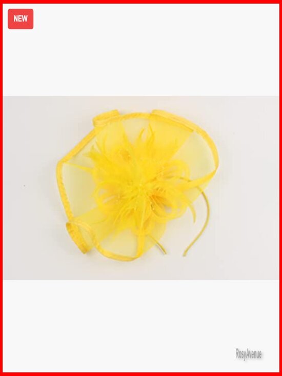Adjustable Fascinator Hat with Feathers for Weddings Derby Tea Parties main image 2